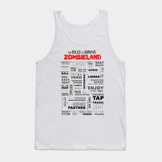 Zombieland Rules Tank Top by TEEVEETEES